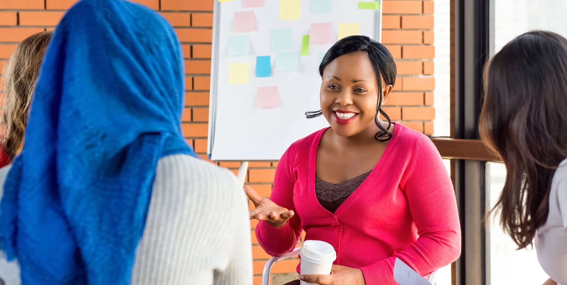 A group of people enjoying a training session and sharing ideas