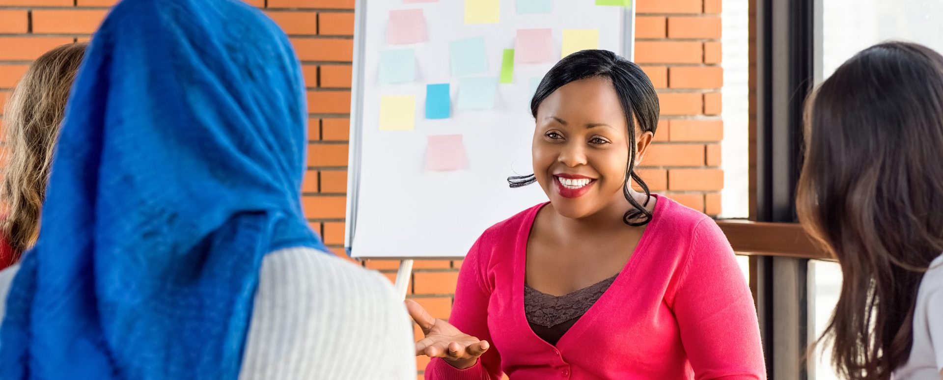 A group of people enjoying a training session and sharing ideas